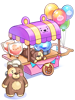(C) Bear Candy Cart (Middle)