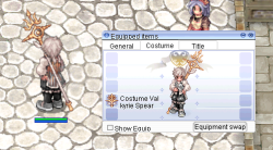 Costume Valkyrie Spear Position: Costume Garment