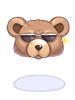 (C) Sunglasses Bear Hat (Upper)